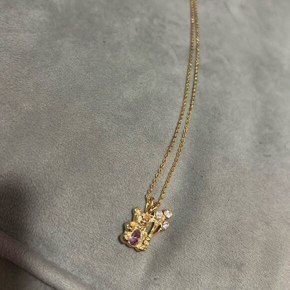 BRAND NEW - Gift Birthday Bear Necklaces - Amethyst (February) Gift - Birthstone - Picture 1 of 2